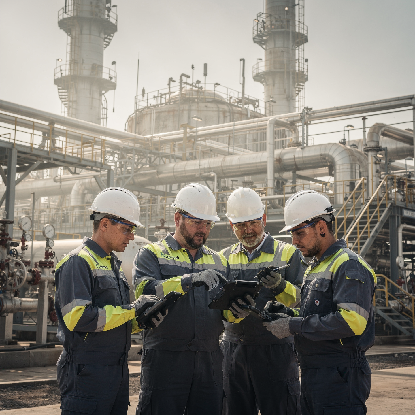 Equipo industrial capacitándose con PASE PRO